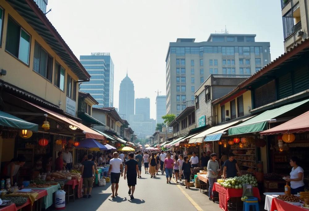 Market cityscape